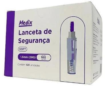Lanceta de segurança soft 28g MEDIX