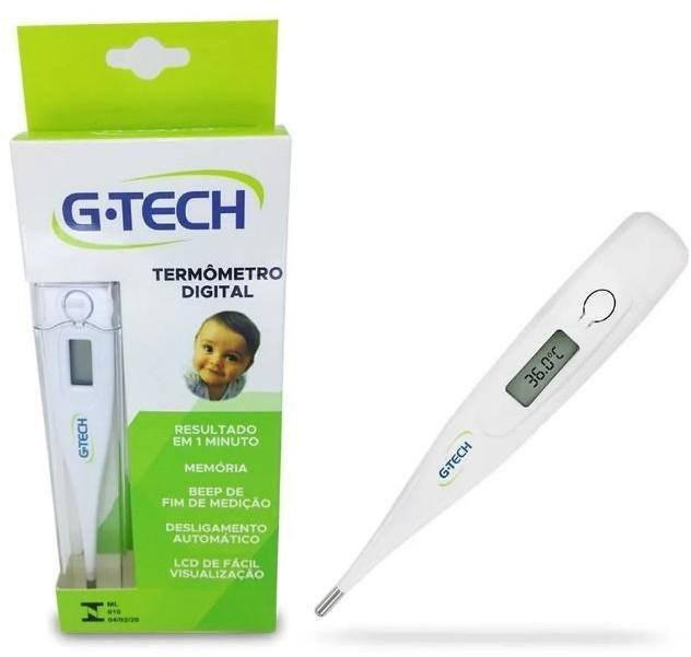 Termômetro clínico digital branco G‑TECH mod. TH1027