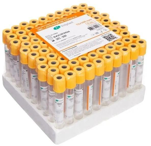 Gel+ativador de coágulo 13x100 5ml KOPLAST