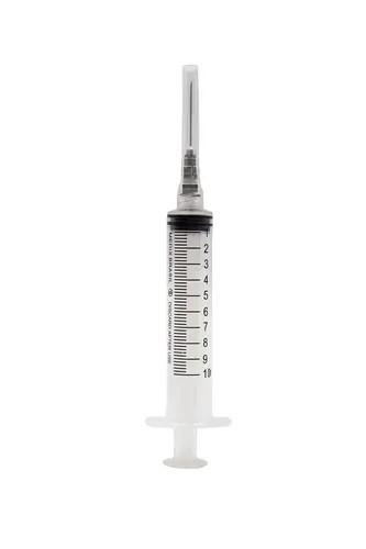 Seringa descartável luer lock 10ml com agulha MEDIX e SR