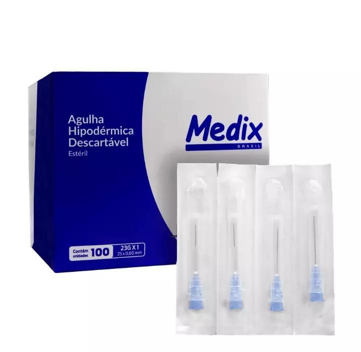 Agulha 25x0,60mm 100 un MEDIX