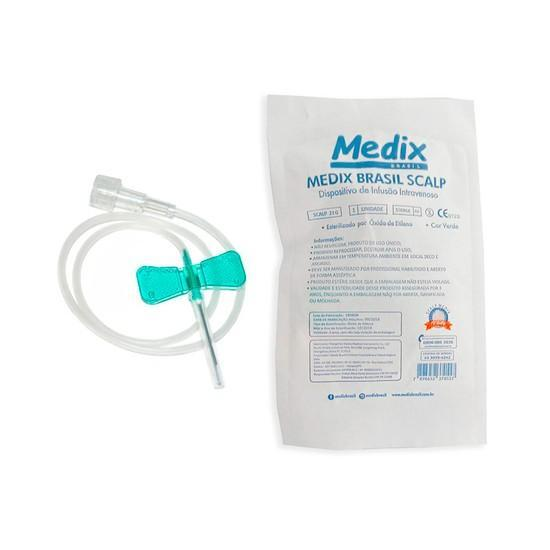Scalp polybag 21g luer lock MEDIX