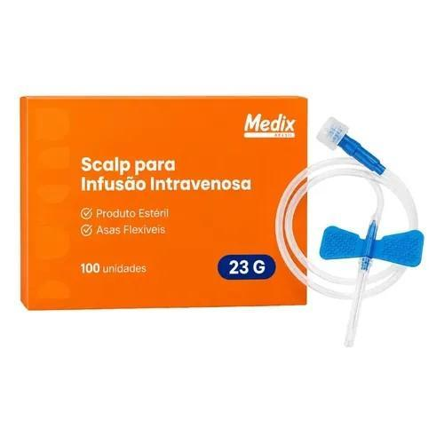 Scalp polybag 23g luer lock MEDIX
