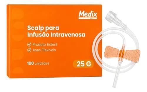 Scalp polybag 25g luer lock MEDIX