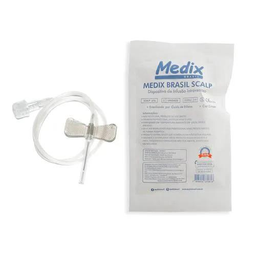 Scalp polybag 27g luer lock MEDIX