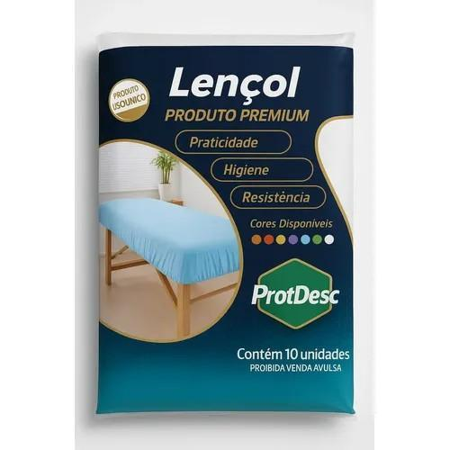 Lençol TNT p/maca hospitalar com elastisco protdesc pct 10 unidades
