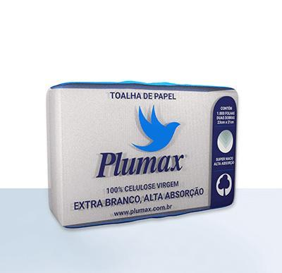 Papel toalha PLUMAX 21 x 23 cm